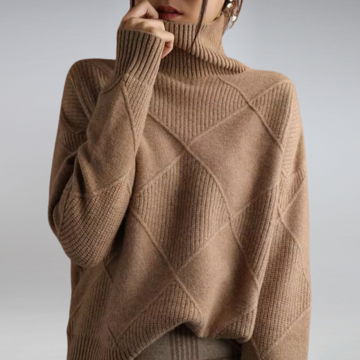 Amelia | Soft Cashmere Roll Neck Jumper
