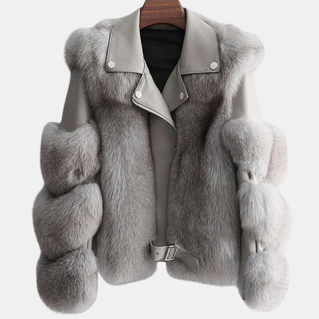 Wrenfell | Warm Leather Fur Jacket