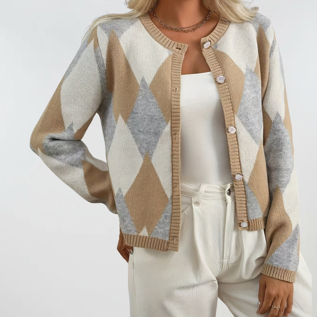 Harrowby | Cosy Plaid Cardigan