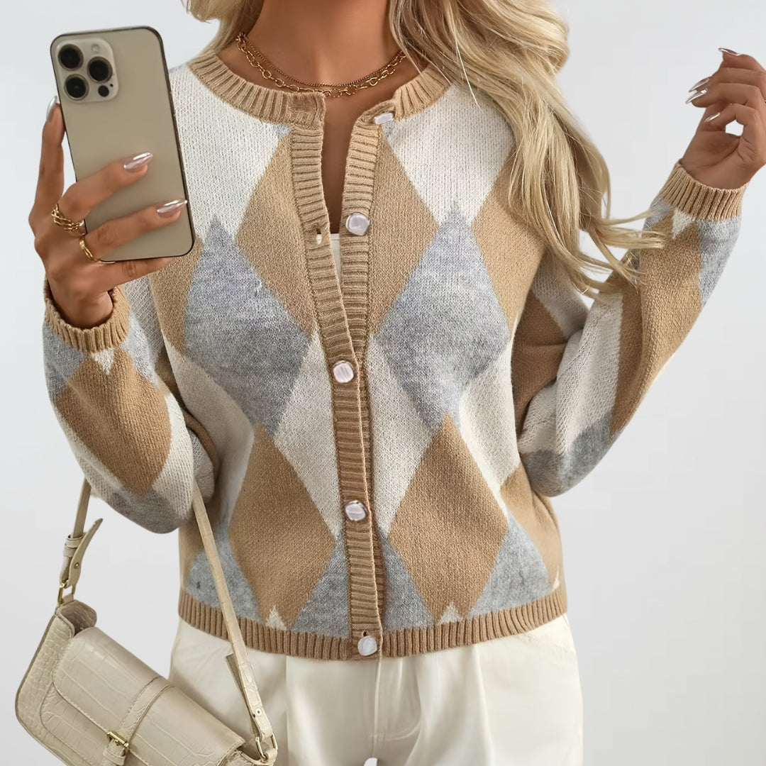 Harrowby | Cosy Plaid Cardigan