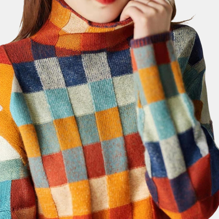 Elbury | Cosy Checked Jumper