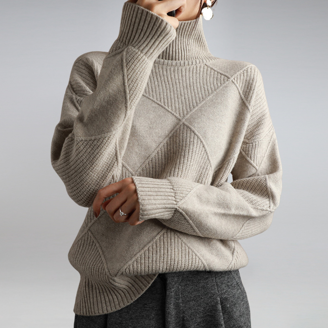 Amelia | Soft Cashmere Roll Neck Jumper