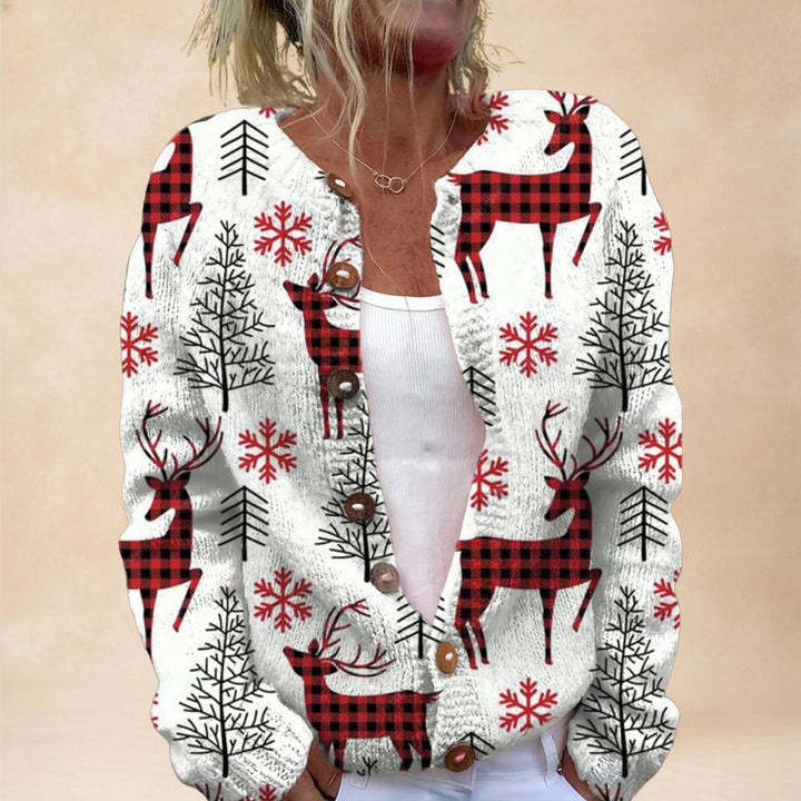 Lillian | Reindeer Cardigan