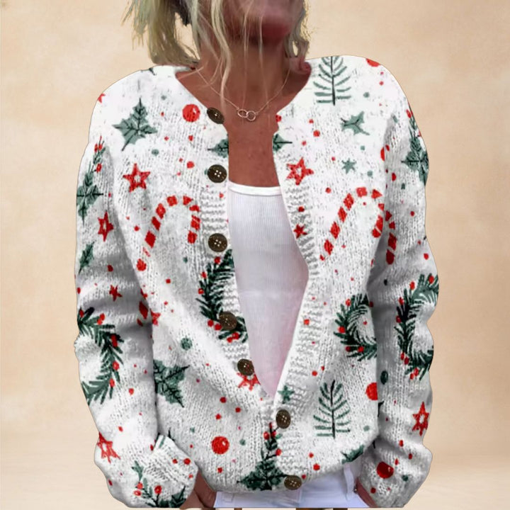 Mabel | Festive Candy Cardigan
