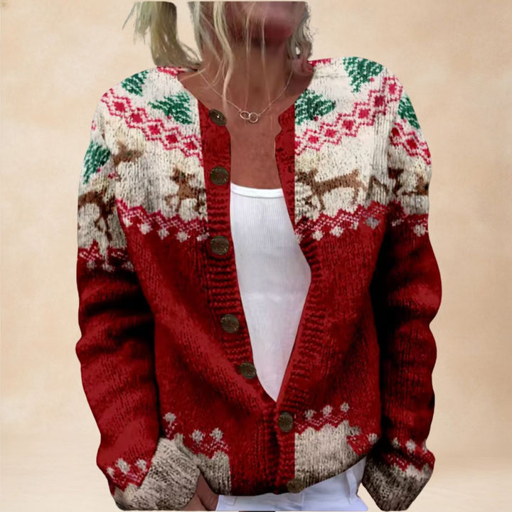 Evelyn | Reindeer Cardigan