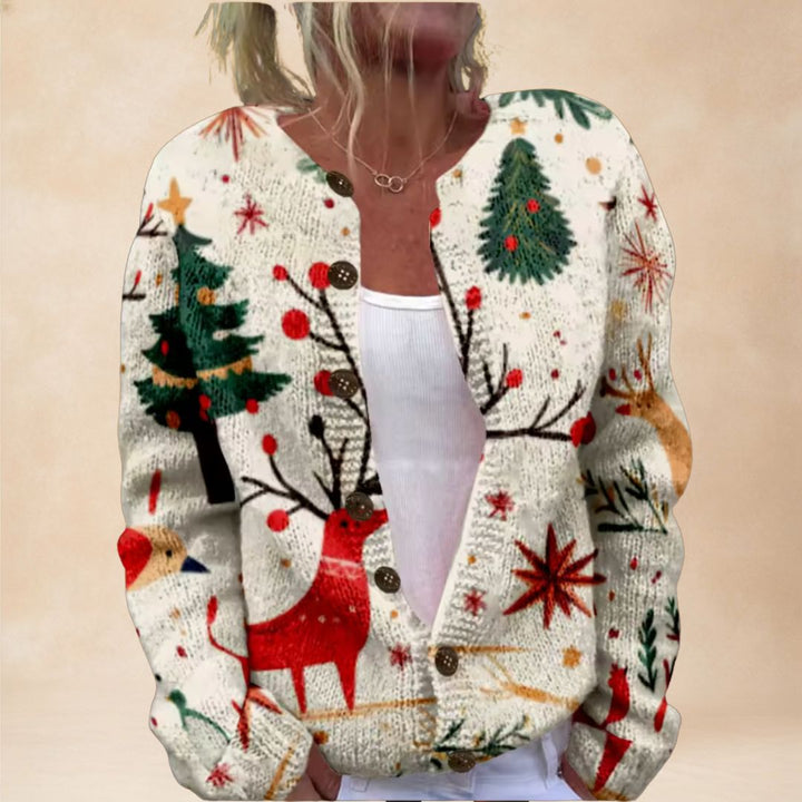 Beatrice | Reindeer Cardigan