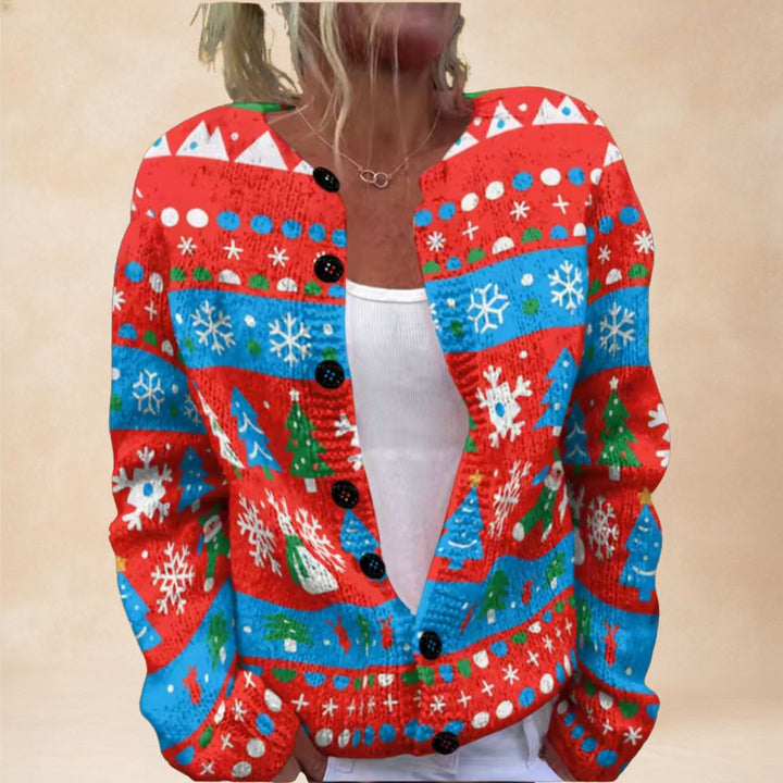 Elsie | Festive Candy Cardigan