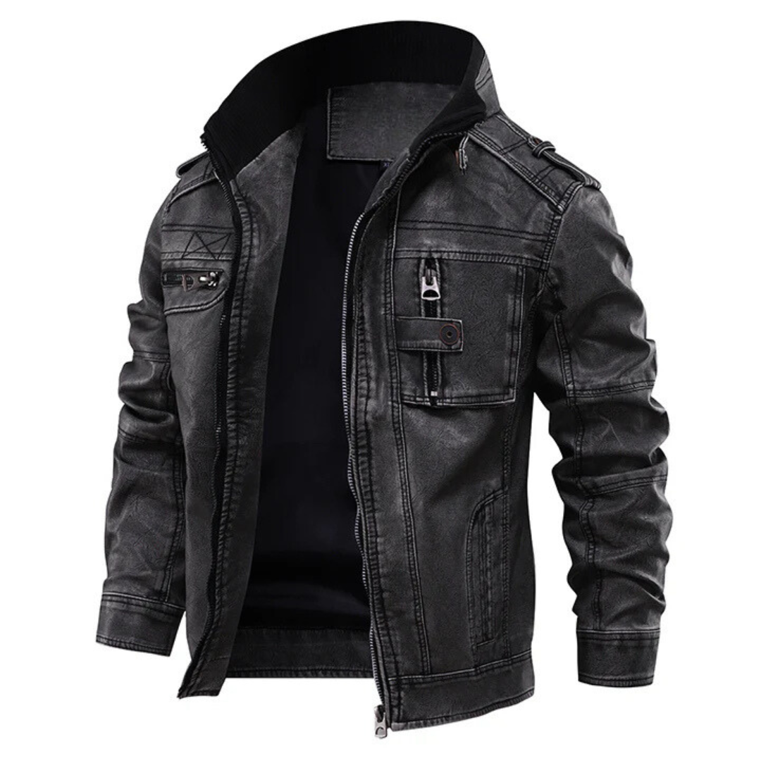 Marlow | Weather-Ready Men’s Leather Jacket