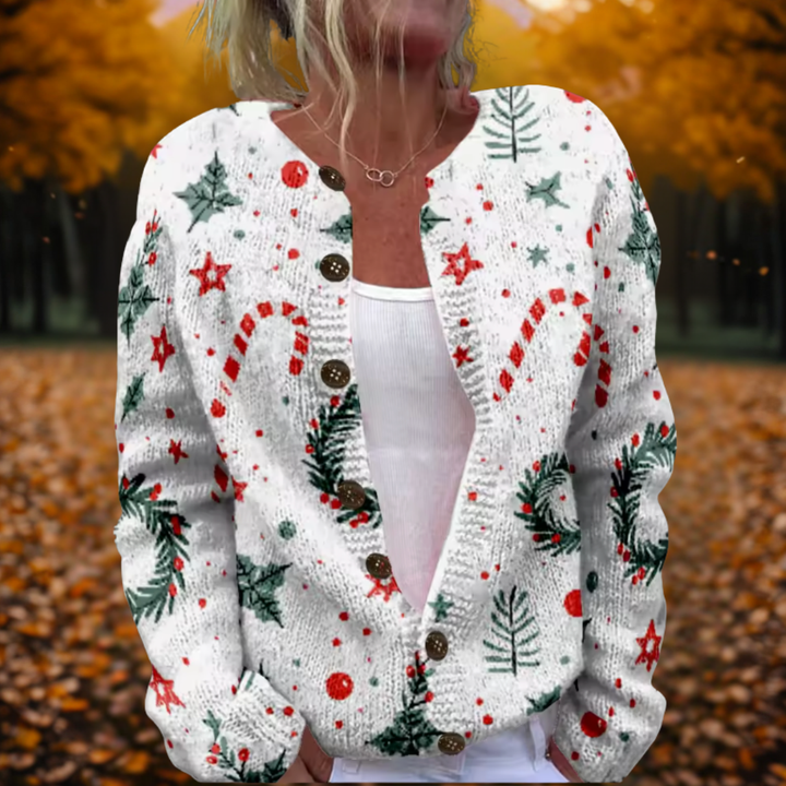 Mabel | Festive Candy Cardigan
