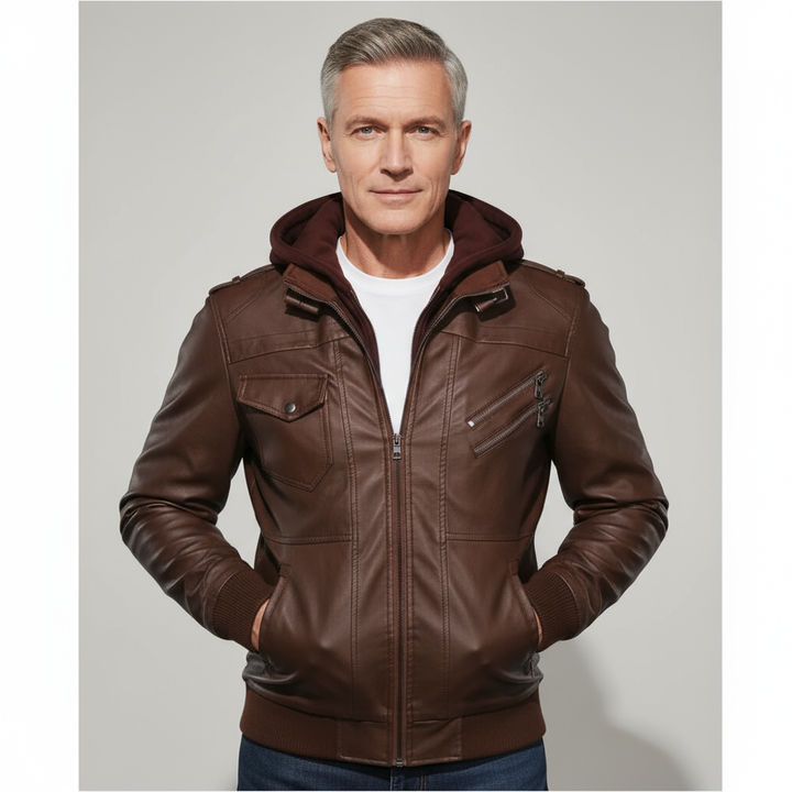 Rowan | Weather-Ready Men’s Leather Jacket